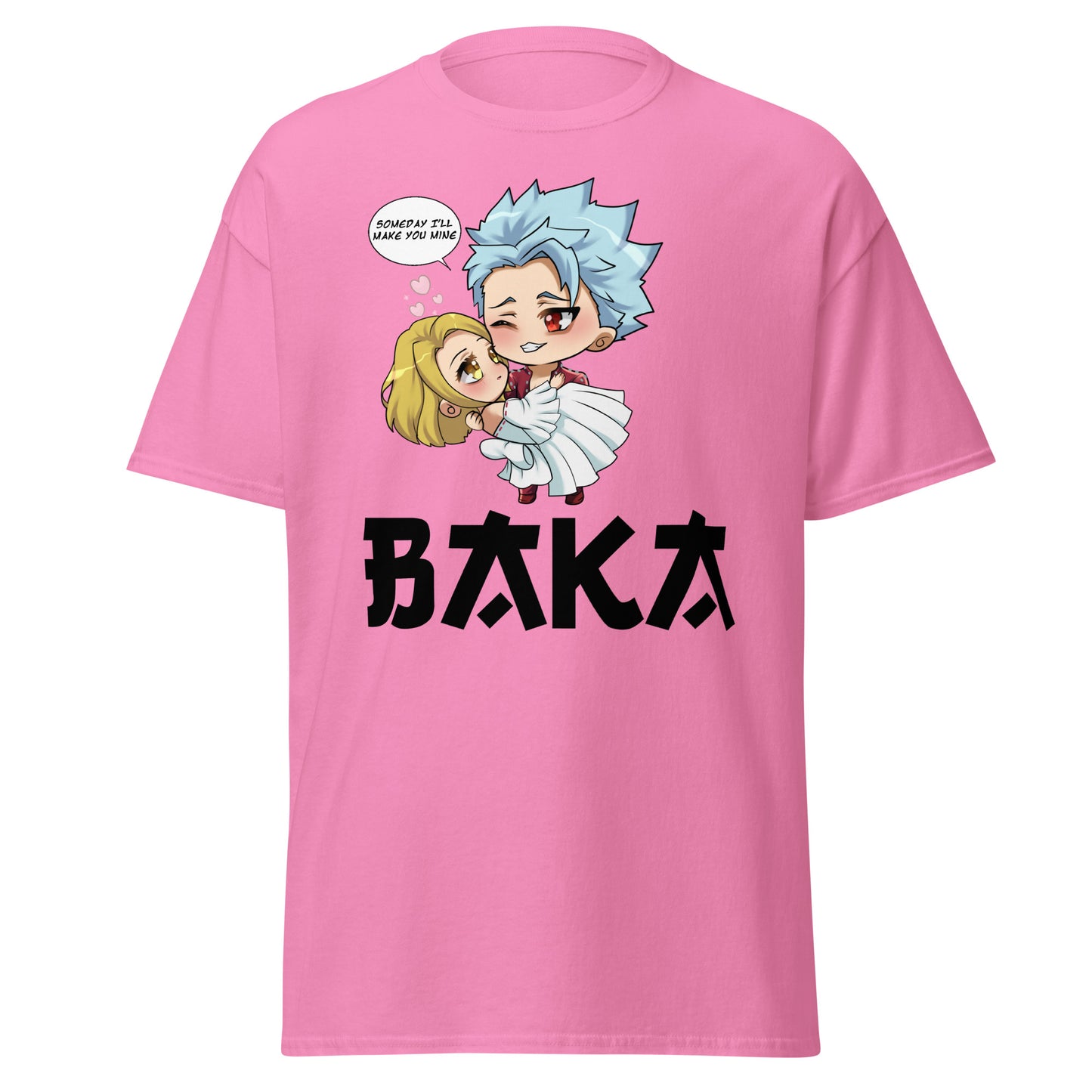 Ban X Elaine Valentine's Day Men's T-Shirt (Black Letters)