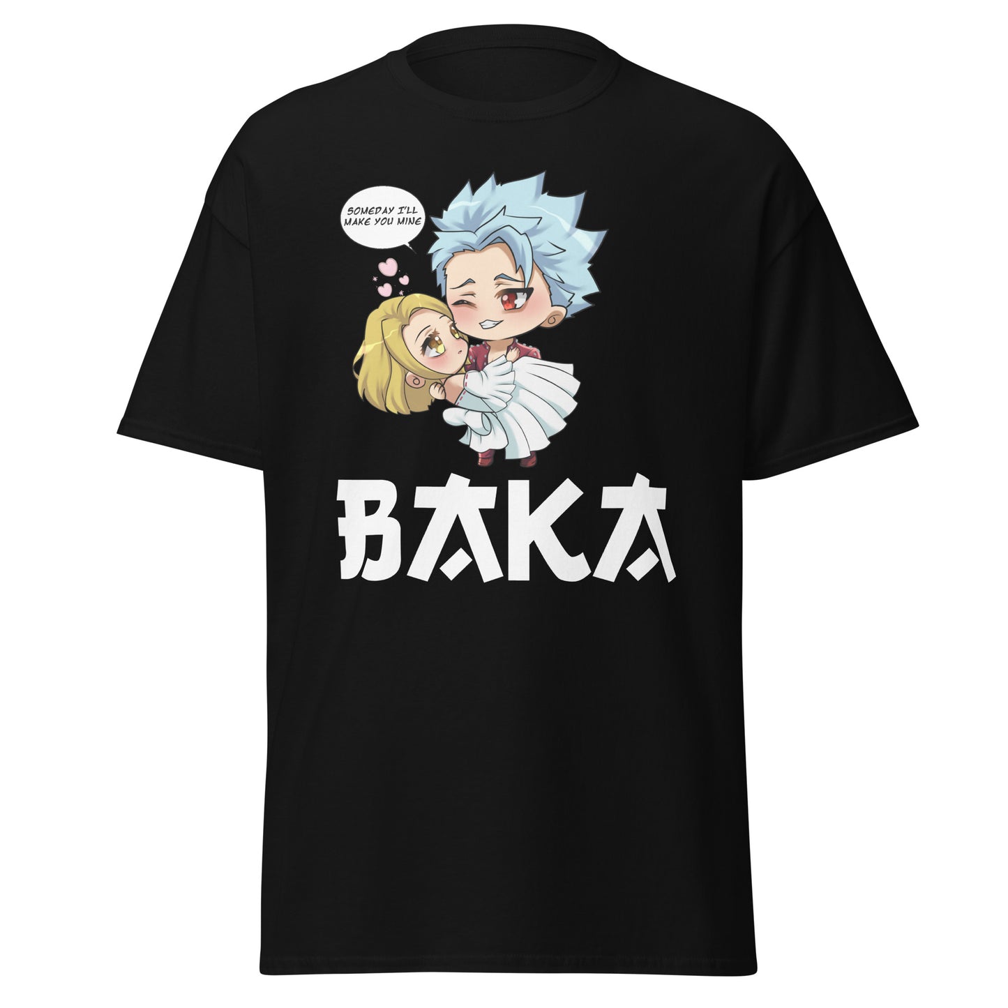 Ban X Elaine Valentine's Day Men's T-Shirt (White Letters)