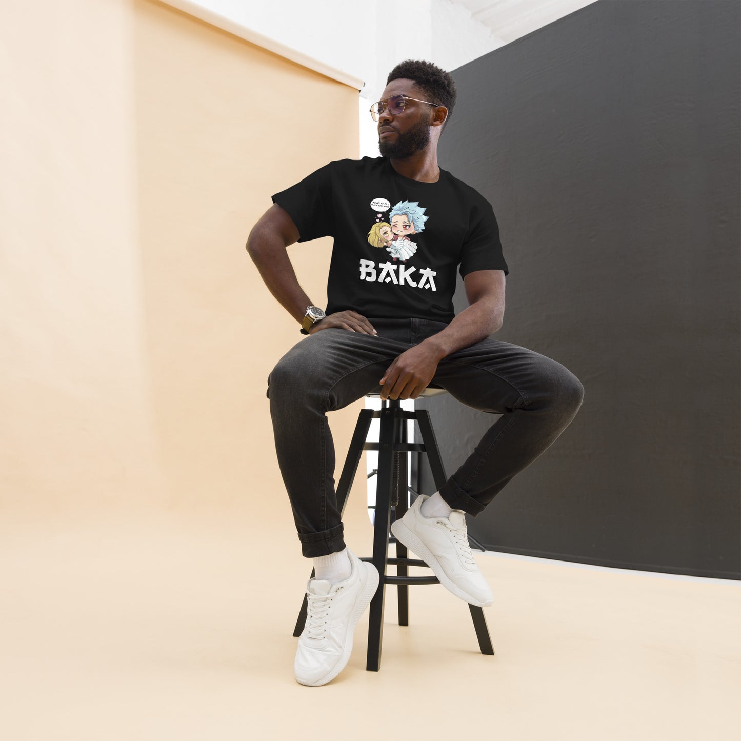 Ban X Elaine Valentine's Day Men's T-Shirt (White Letters)