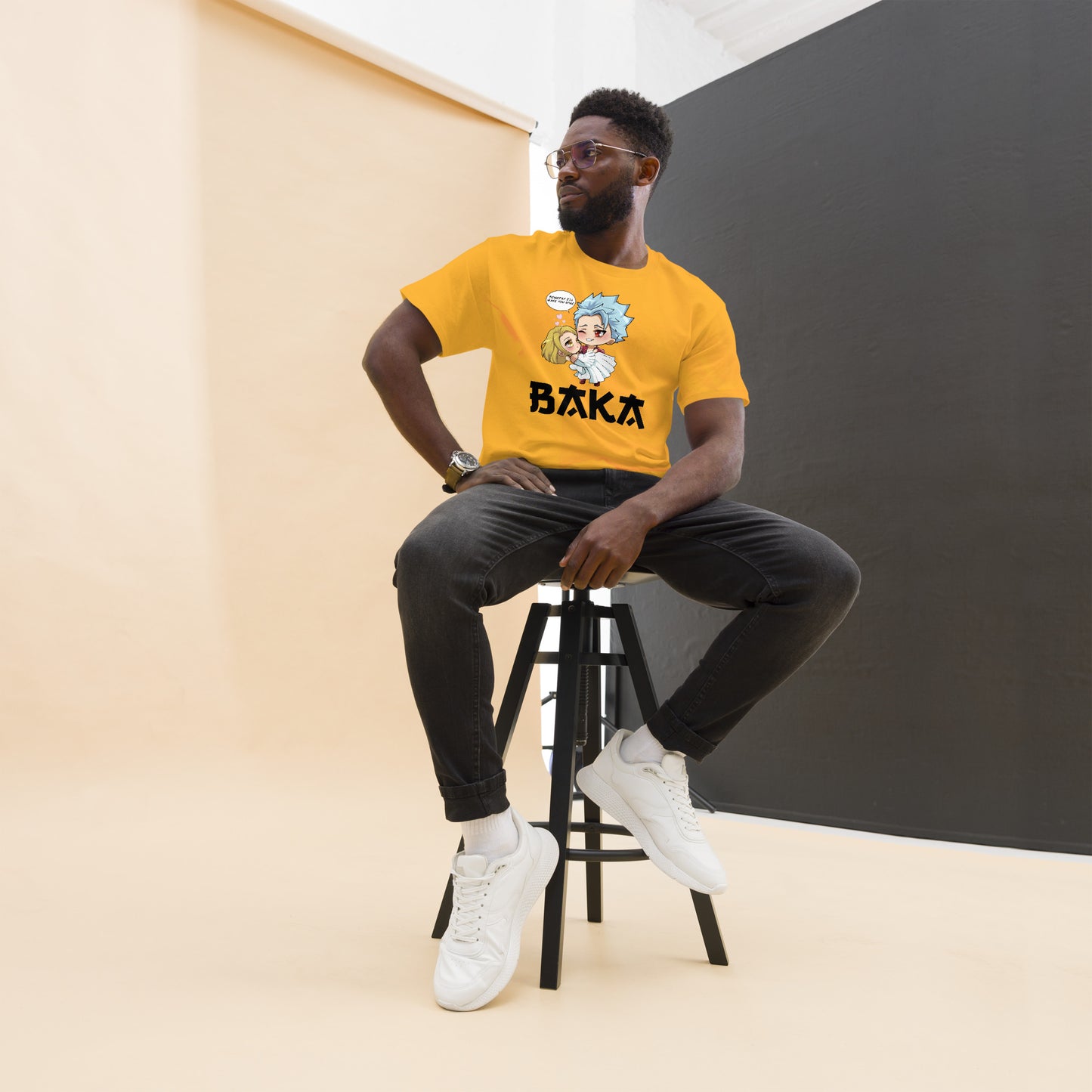 Ban X Elaine Valentine's Day Men's T-Shirt (Black Letters)