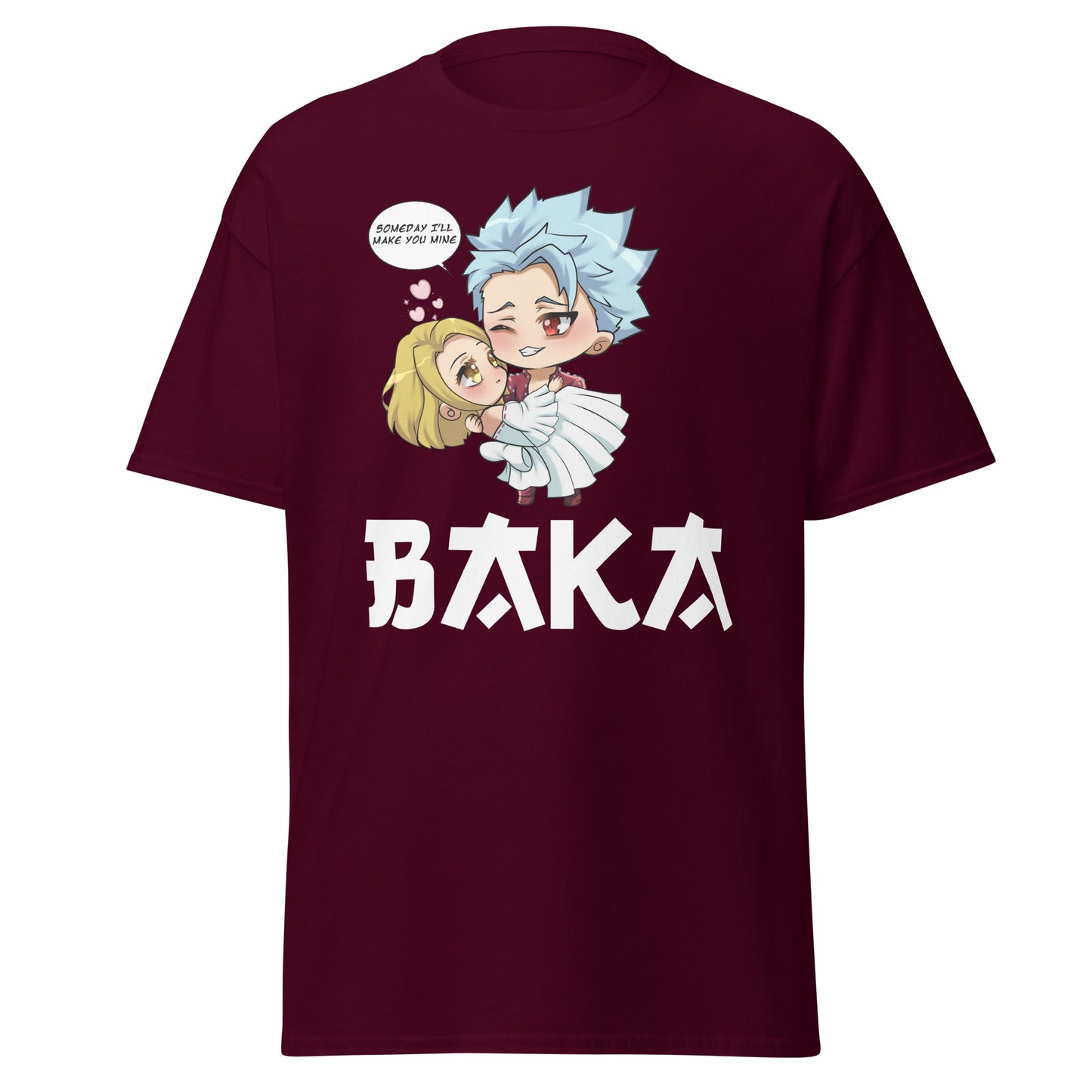Ban X Elaine Valentine's Day Men's T-Shirt (White Letters)