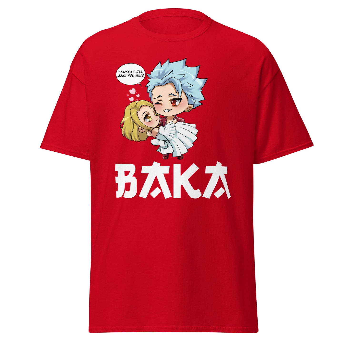Ban X Elaine Valentine's Day Men's T-Shirt (White Letters)