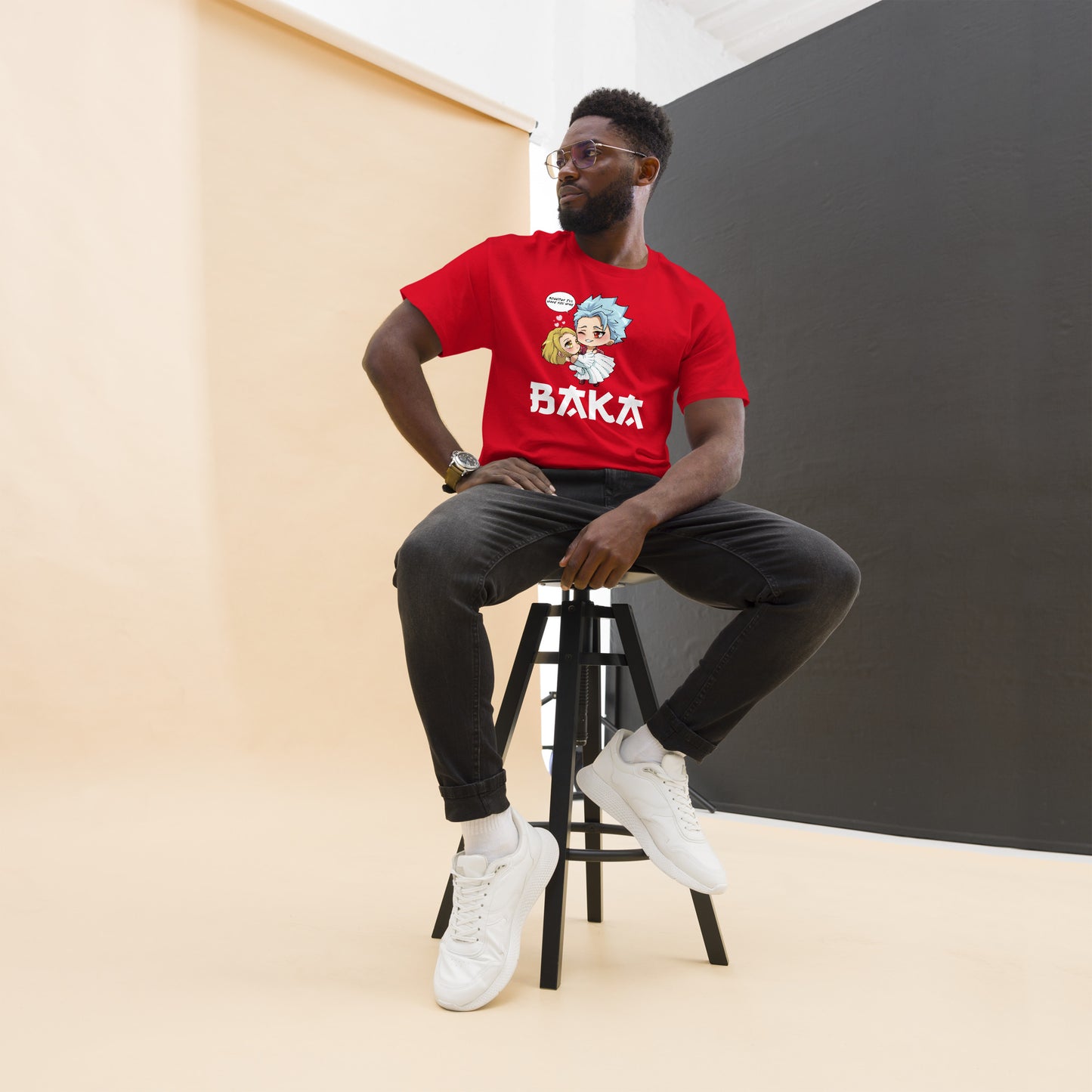 Ban X Elaine Valentine's Day Men's T-Shirt (White Letters)