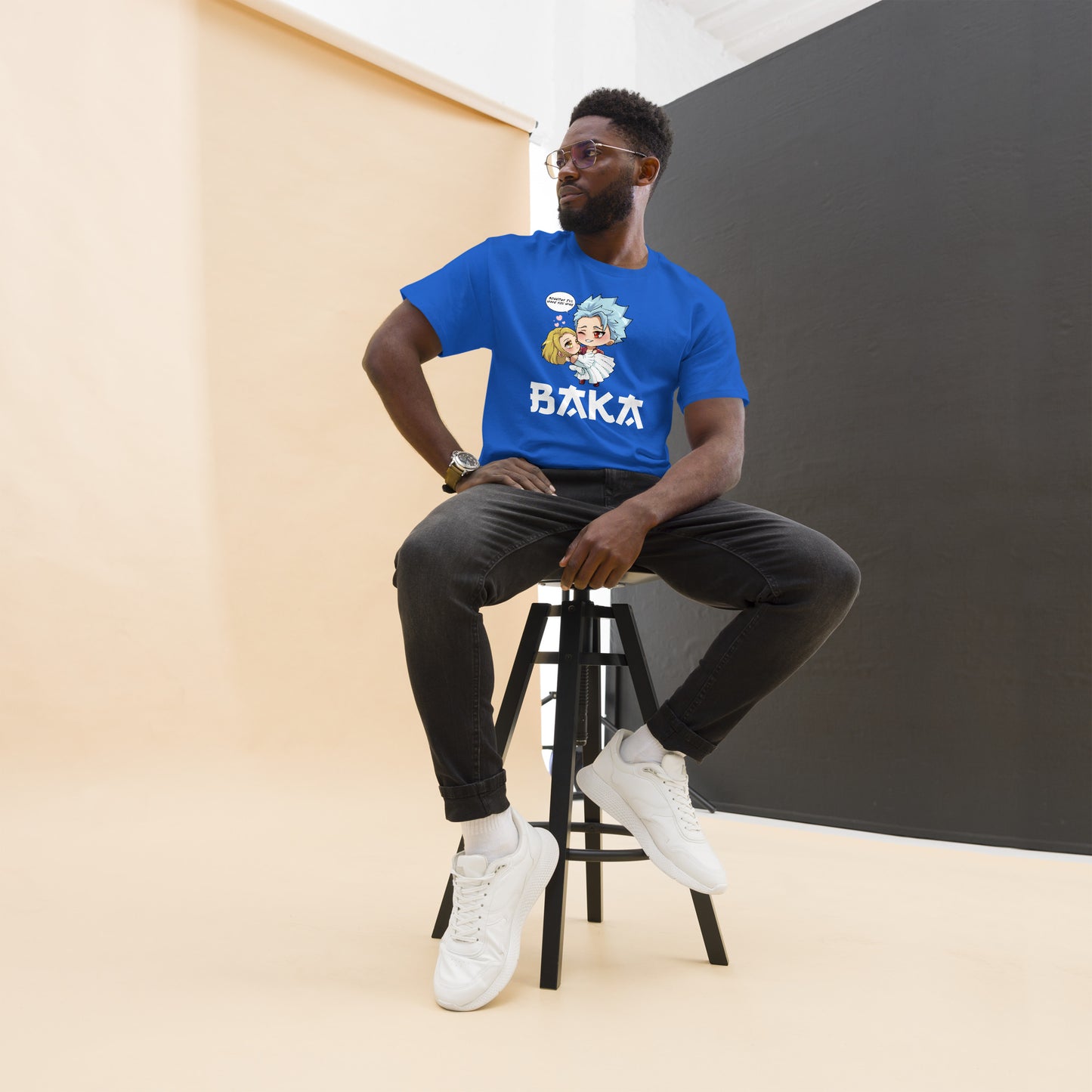 Ban X Elaine Valentine's Day Men's T-Shirt (White Letters)