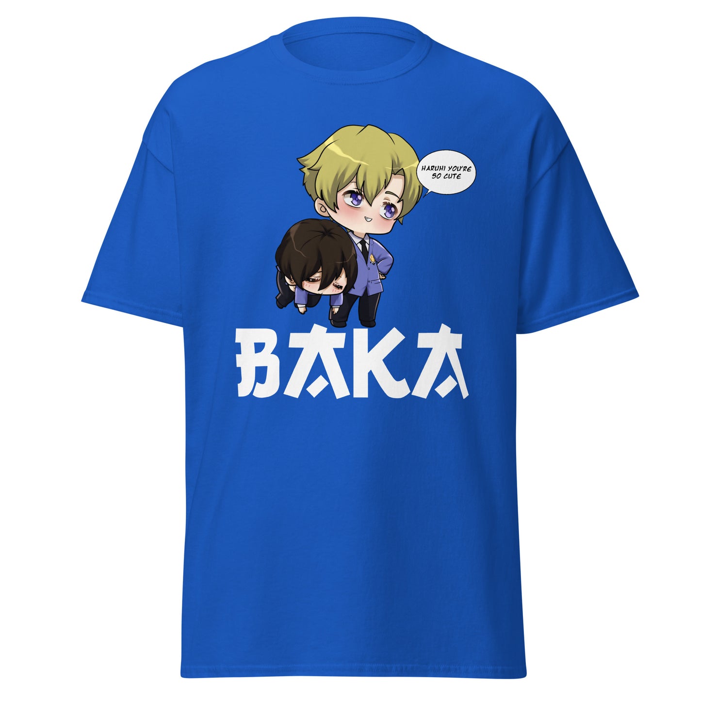 Tamaki X Haruhi Valentine's Day Men's T-Shirt (White Letters)