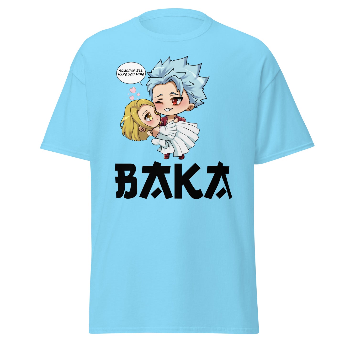 Ban X Elaine Valentine's Day Men's T-Shirt (Black Letters)