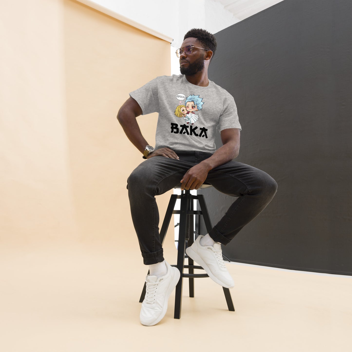 Ban X Elaine Valentine's Day Men's T-Shirt (Black Letters)