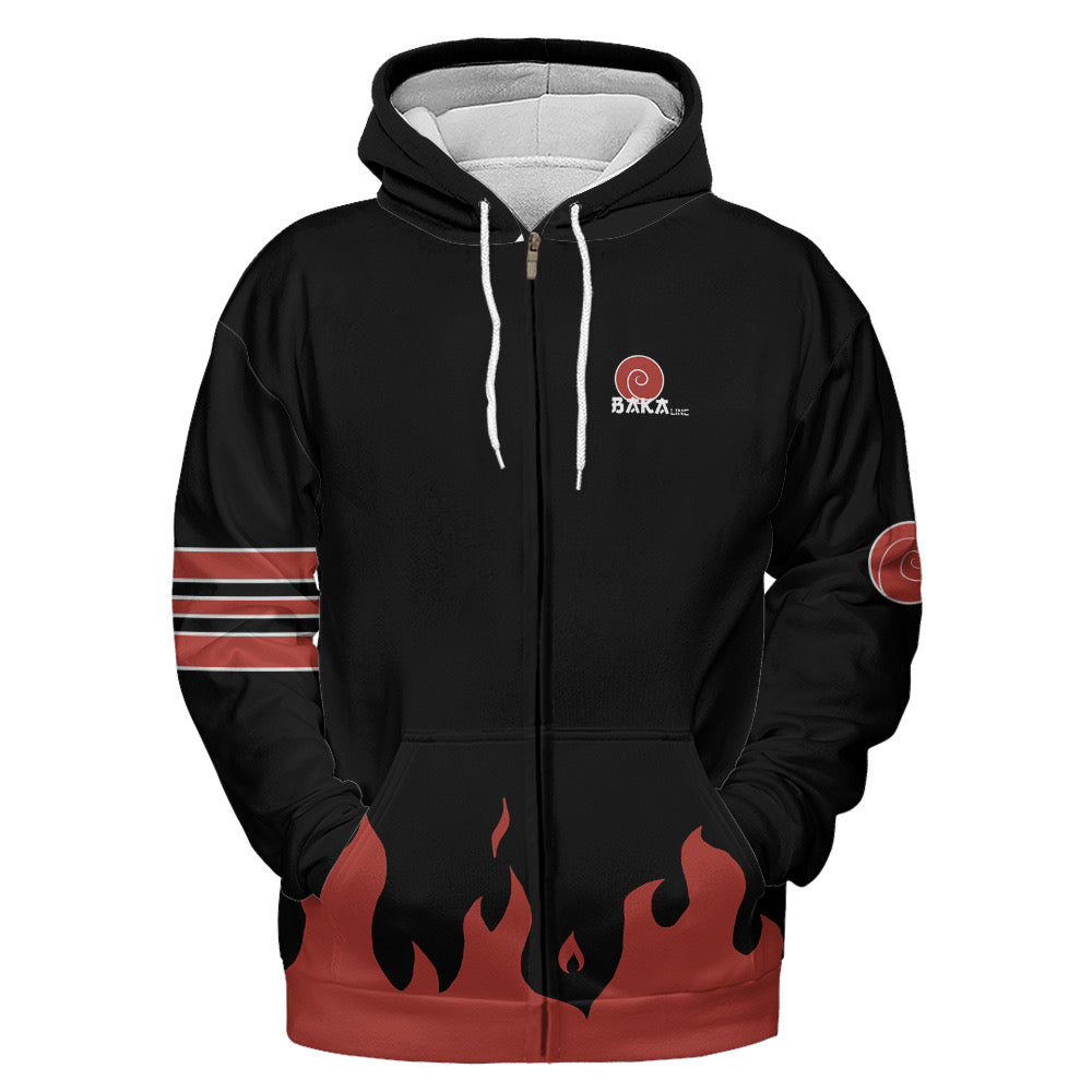 "4th Hokage" Zip Up Hoodie