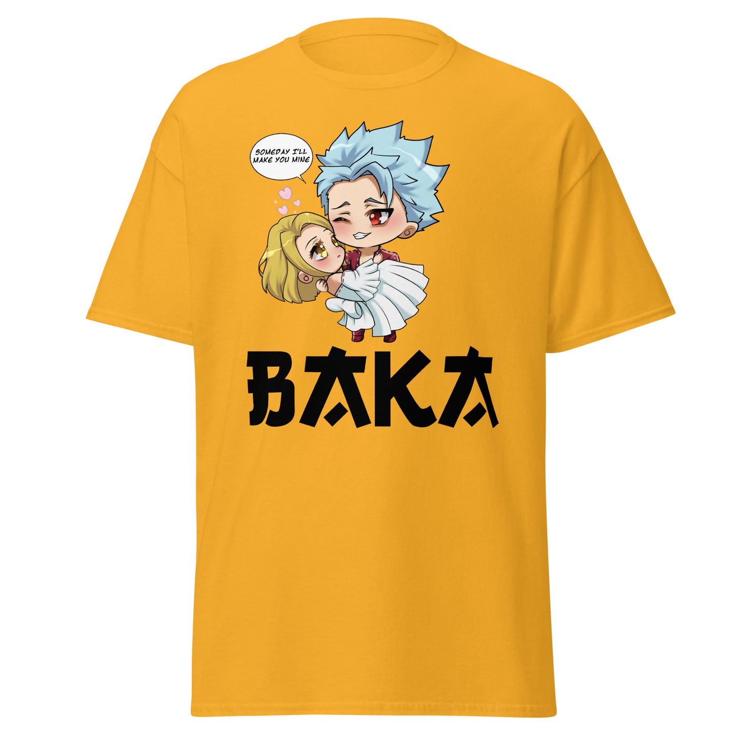 Ban X Elaine Valentine's Day Men's T-Shirt (Black Letters)