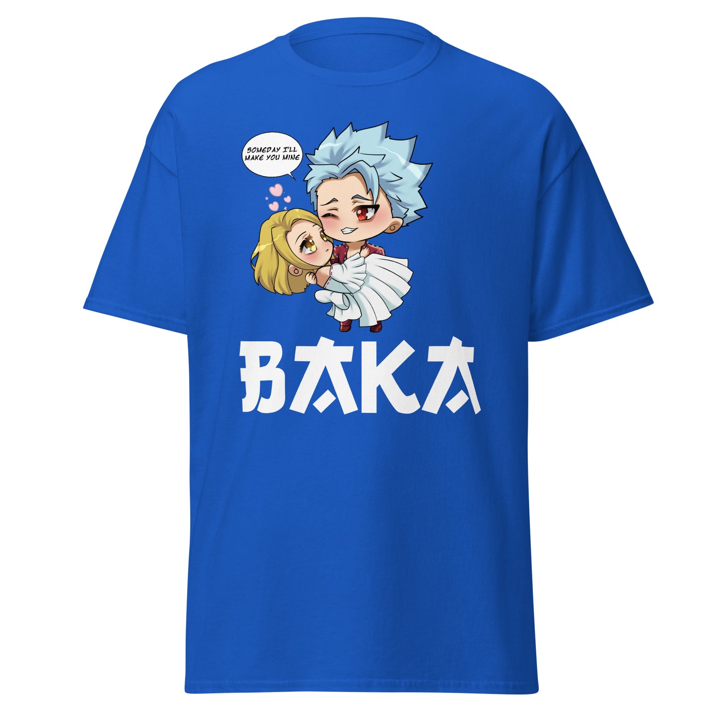Ban X Elaine Valentine's Day Men's T-Shirt (White Letters)