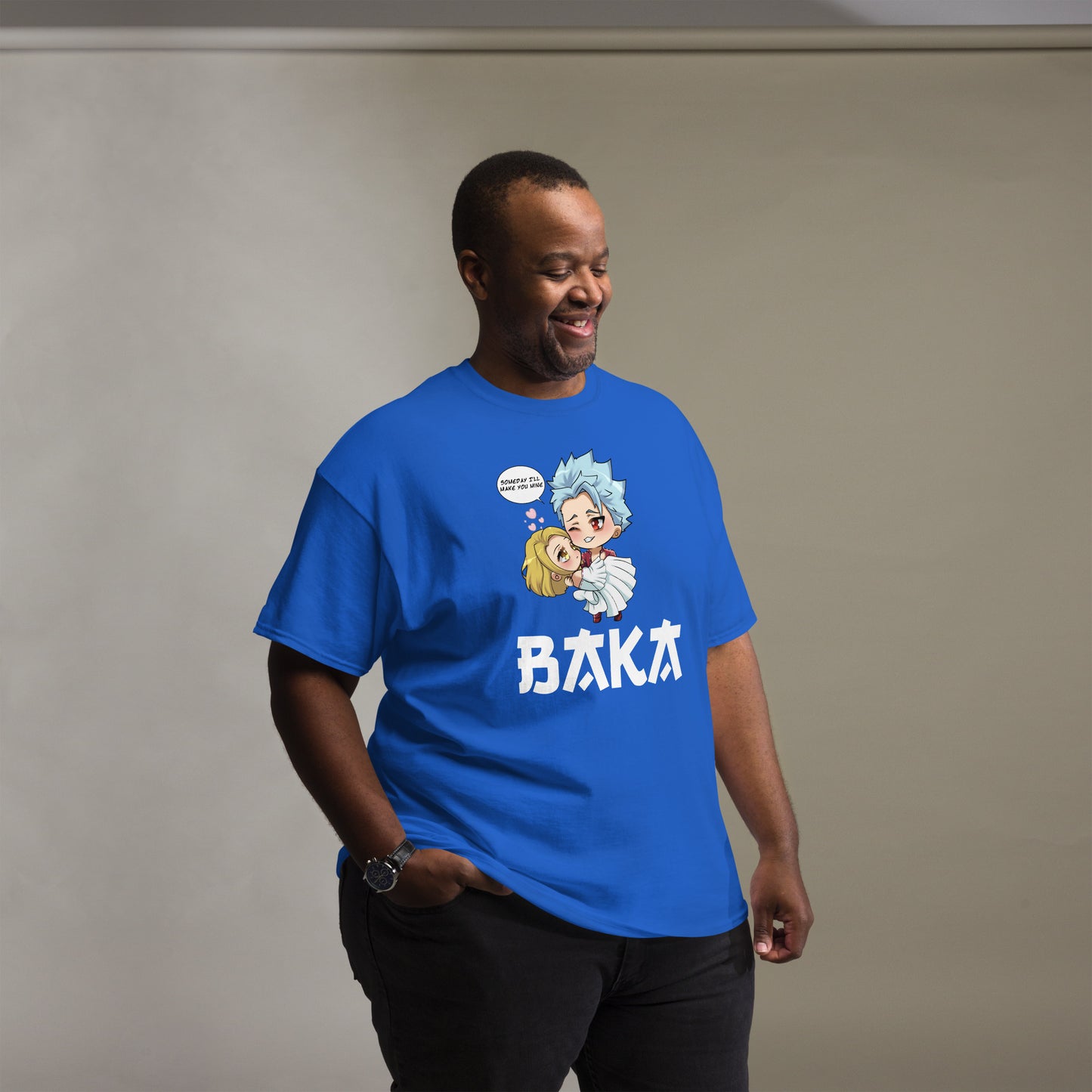 Ban X Elaine Valentine's Day Men's T-Shirt (White Letters)