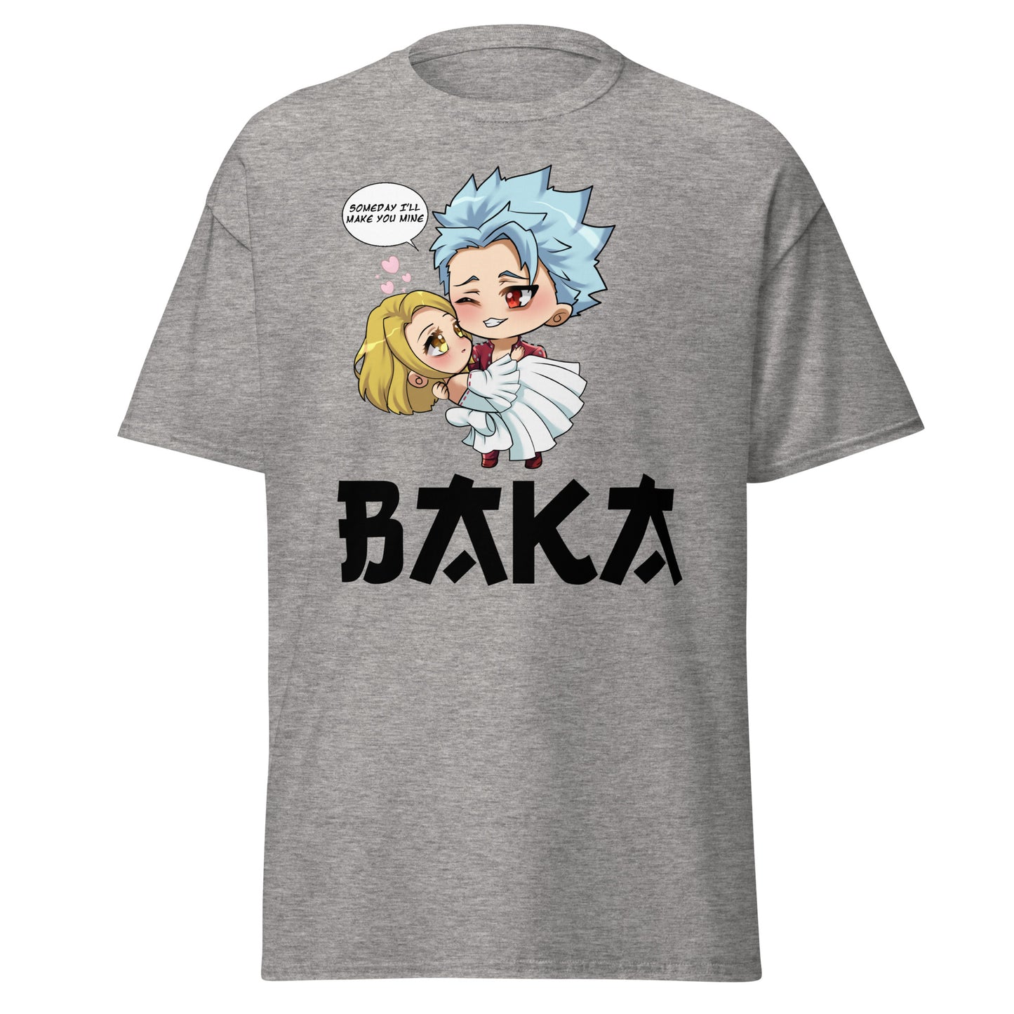 Ban X Elaine Valentine's Day Men's T-Shirt (Black Letters)